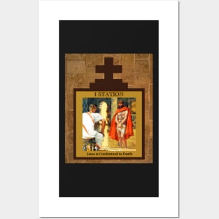 Stations of the Cross -  Via Crucis #1 of 15 Posters and Art